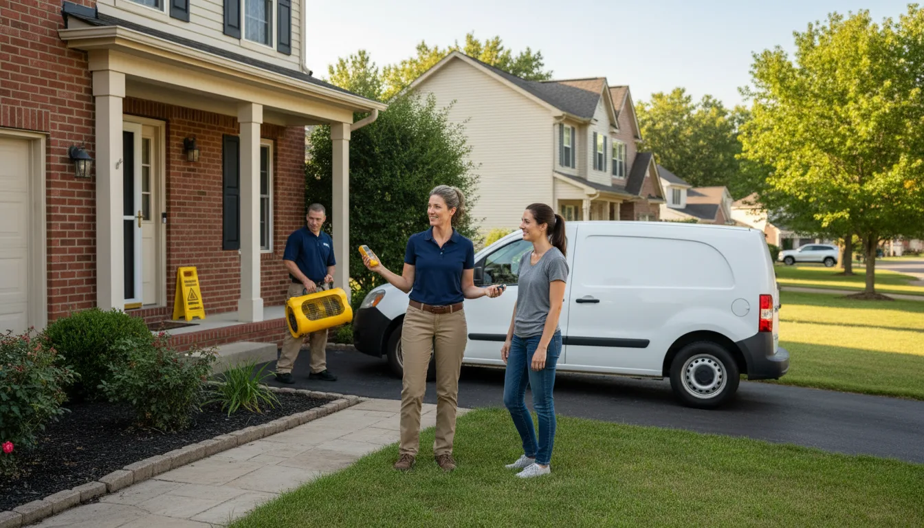 Water restoration image for Fire And Smoke Damage Restoration in Louisa, KY